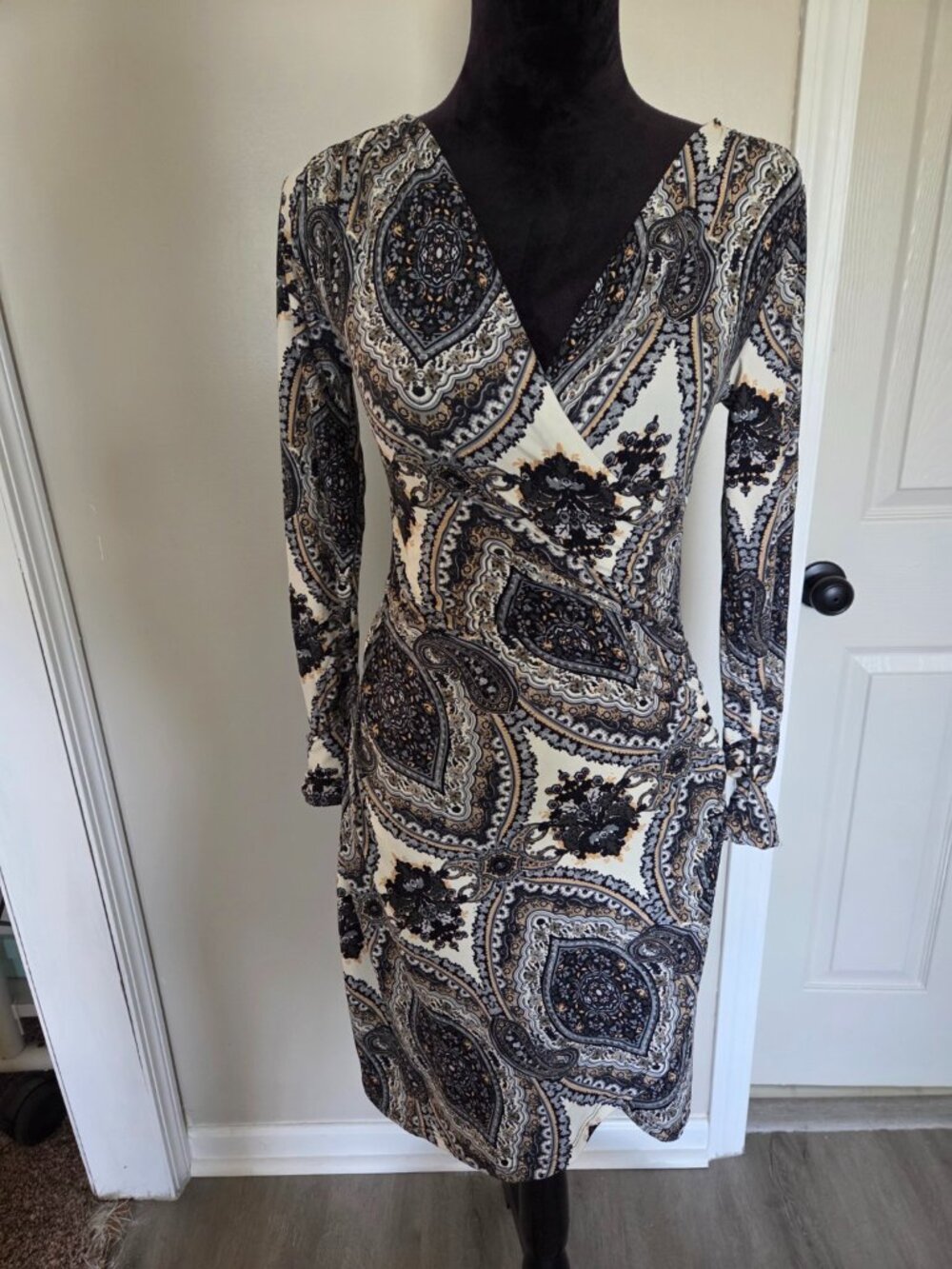 NWT Lilac Clothing Paisley Wrap Dress XS